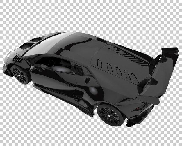 Carro esporte em fundo transparente. renderização 3d - ilustração