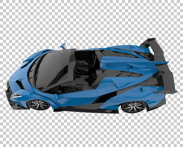 PSD carro esporte em fundo transparente. renderização 3d - ilustração
