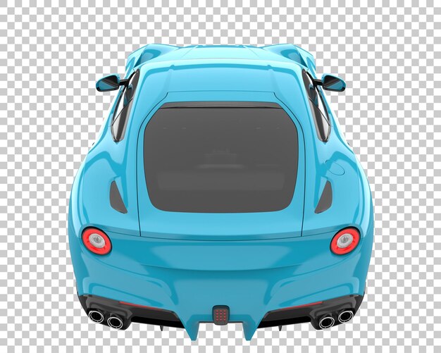 Carro esporte em fundo transparente. renderização 3d - ilustração