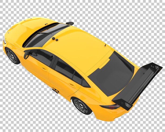 PSD carro esporte em fundo transparente. renderização 3d - ilustração