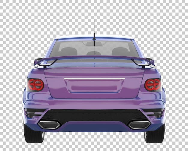 PSD carro esporte em fundo transparente. renderização 3d - ilustração