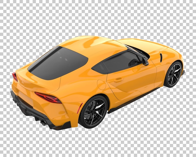 Carro esporte em fundo transparente. renderização 3d - ilustração