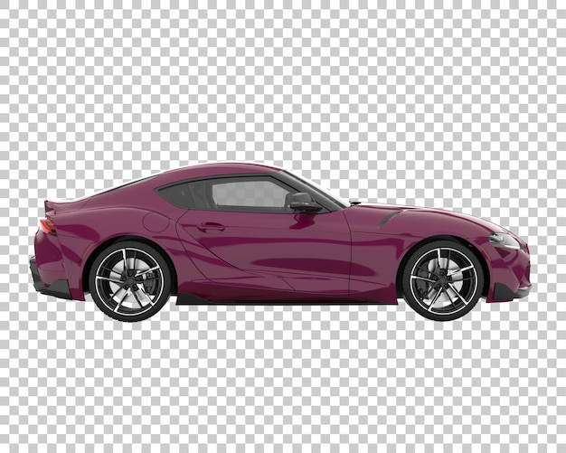 Carro esporte em fundo transparente. renderização 3d - ilustração