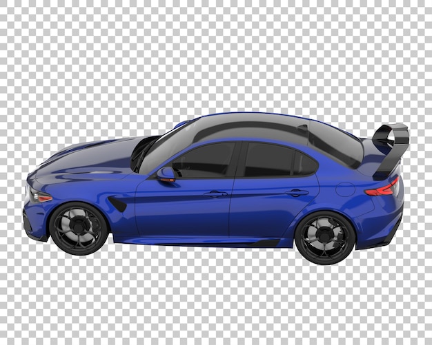 Carro esporte em fundo transparente. renderização 3d - ilustração