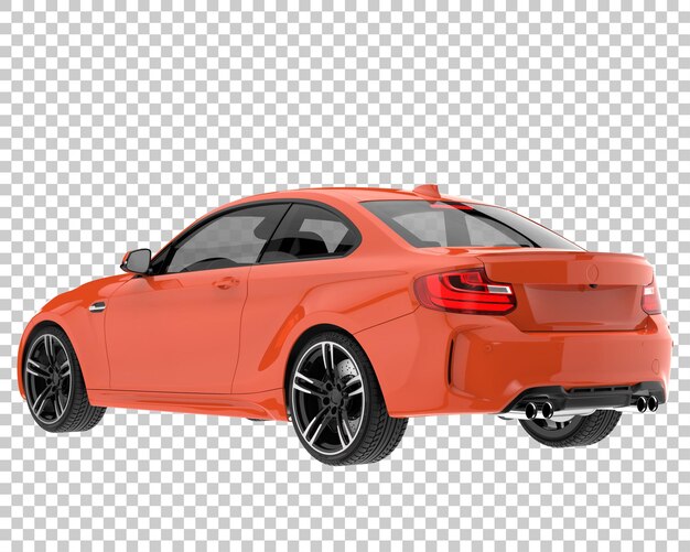 Carro esporte em fundo transparente. renderização 3d - ilustração