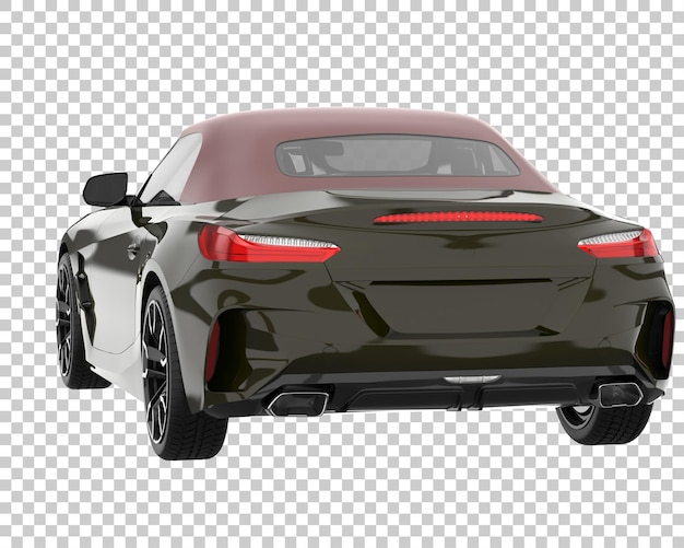 Carro esporte em fundo transparente. renderização 3d - ilustração