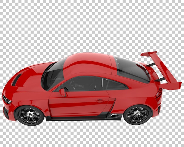 PSD carro esporte em fundo transparente. renderização 3d - ilustração