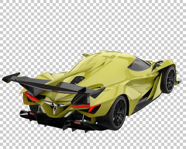 PSD carro esporte em fundo transparente. renderização 3d - ilustração