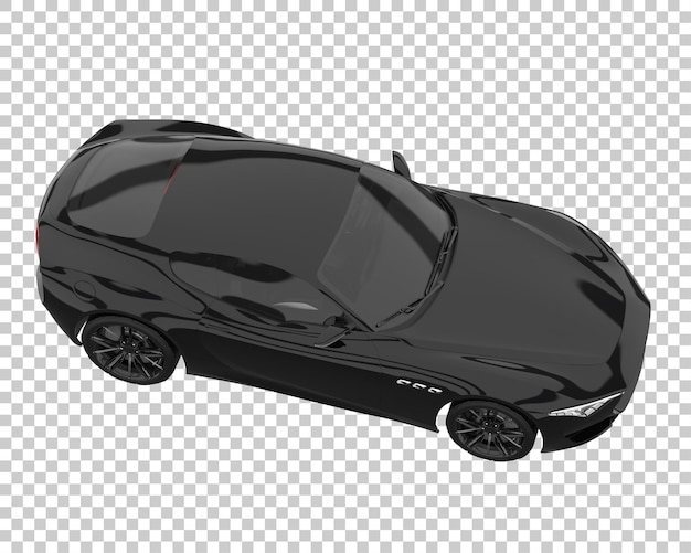 Carro esporte em fundo transparente. renderização 3D - ilustração