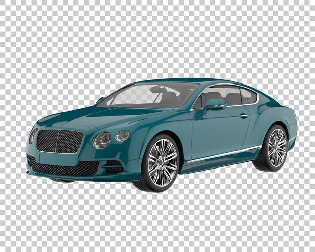 Carro esporte em fundo transparente. renderização 3d - ilustração