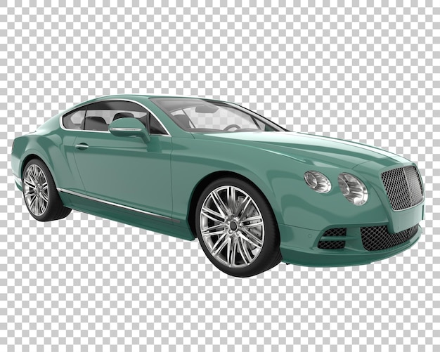 Carro esporte em fundo transparente. renderização 3d - ilustração