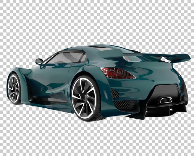 PSD carro esporte em fundo transparente. renderização 3d - ilustração