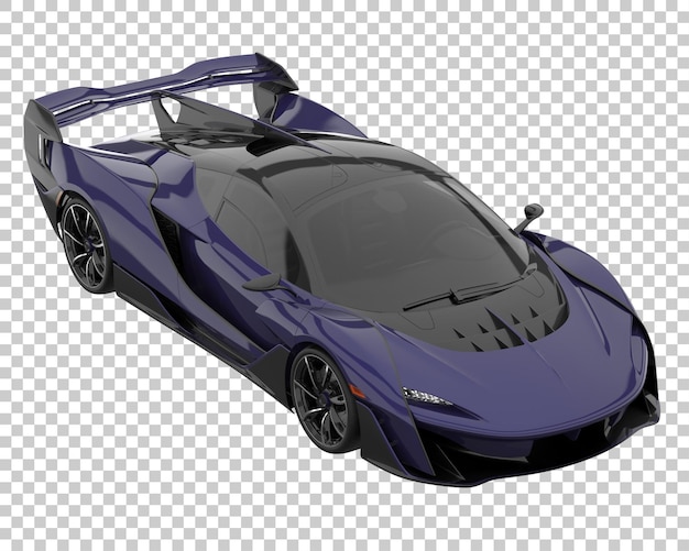 Carro esporte em fundo transparente. renderização 3d - ilustração