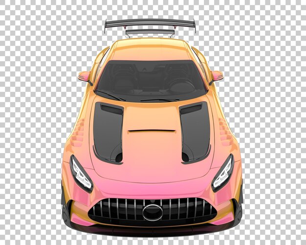 Carro esporte em fundo transparente. renderização 3d - ilustração