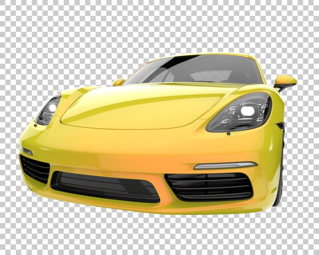 Carro esporte em fundo transparente. renderização 3d - ilustração