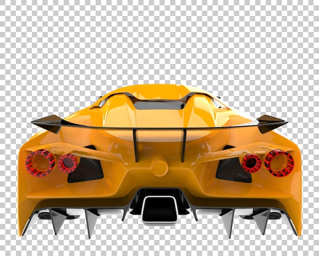 PSD carro esporte em fundo transparente. renderização 3d - ilustração