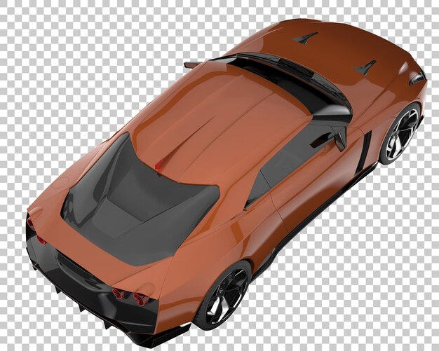 PSD carro esporte em fundo transparente. renderização 3d - ilustração