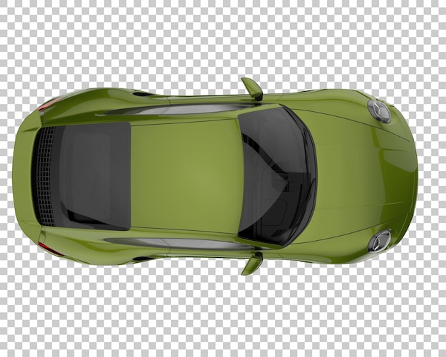 Carro esporte em fundo transparente. renderização 3d - ilustração