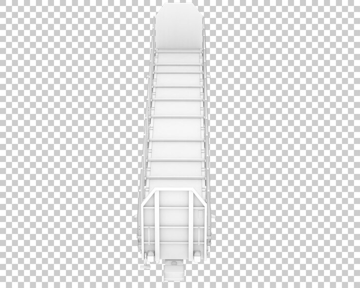 PSD carro de estaca aislado sobre fondo transparente ilustración de renderizado 3d