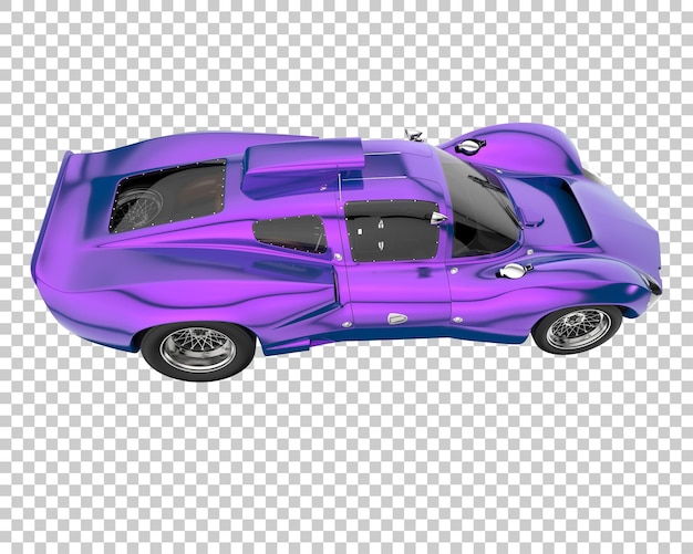 PSD carro hiper em fundo transparente. renderização 3d - ilustração