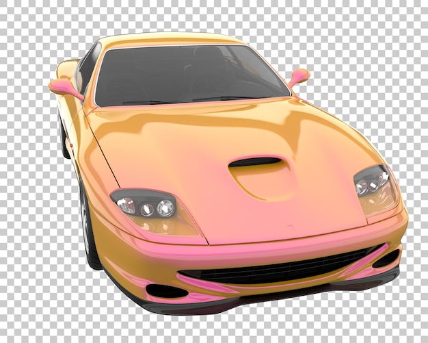 PSD carro hiper em fundo transparente. renderização 3d - ilustração