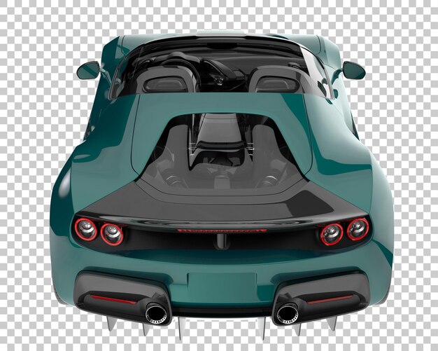 Carro hiper em fundo transparente. renderização 3d - ilustração