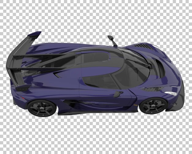 Carro hiper em fundo transparente. renderização 3d - ilustração