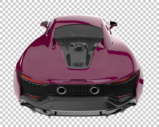 Carro hiper em fundo transparente. renderização 3d - ilustração