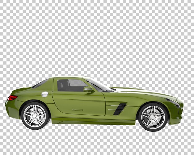 Carro hiper em fundo transparente. renderização 3d - ilustração