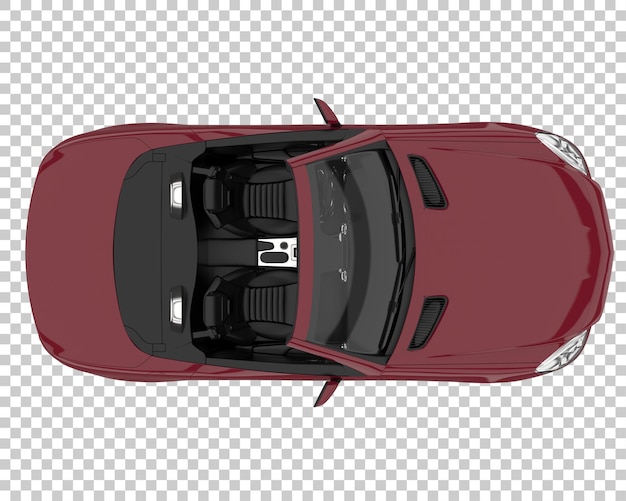 Carro hiper em fundo transparente. renderização 3d - ilustração