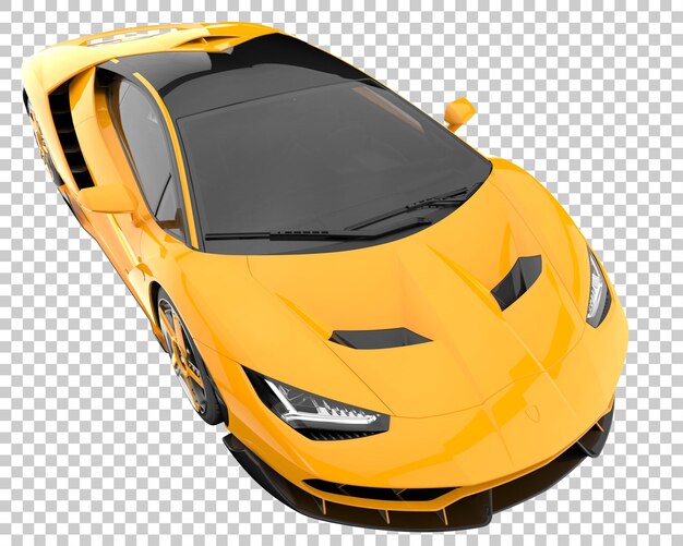 Carro hiper em fundo transparente. renderização 3d - ilustração