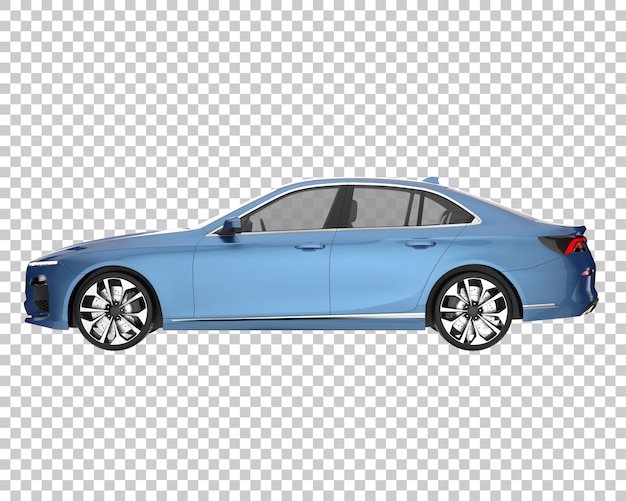 Carro moderno em fundo transparente. renderização em 3d - ilustração