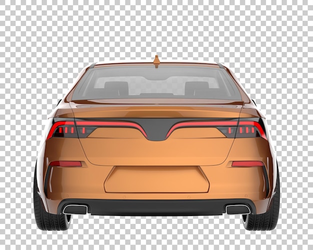 PSD carro moderno em fundo transparente. renderização em 3d - ilustração