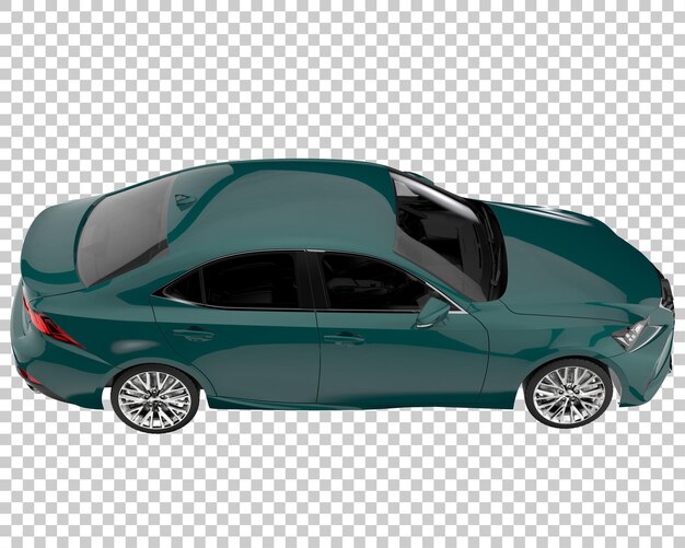 Carro moderno em fundo transparente. renderização em 3d - ilustração