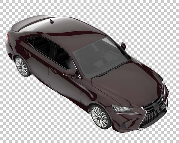 Carro moderno em fundo transparente. renderização em 3d - ilustração