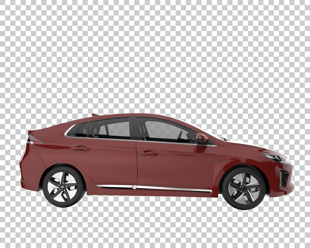 Carro moderno em fundo transparente. renderização em 3d - ilustração