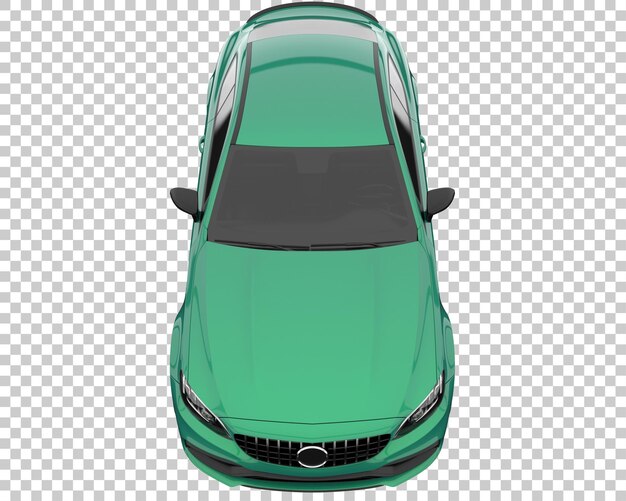 Carro moderno em fundo transparente. renderização em 3d - ilustração