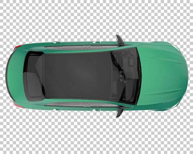 PSD carro moderno em fundo transparente. renderização em 3d - ilustração