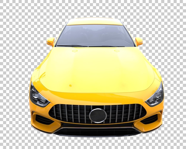 PSD carro moderno em fundo transparente. renderização em 3d - ilustração