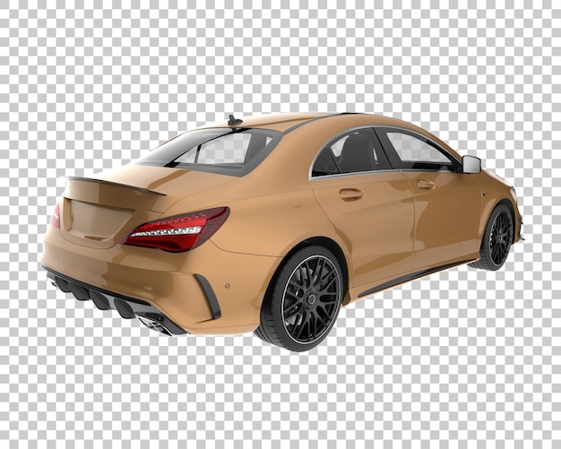 Carro moderno em fundo transparente. renderização em 3d - ilustração