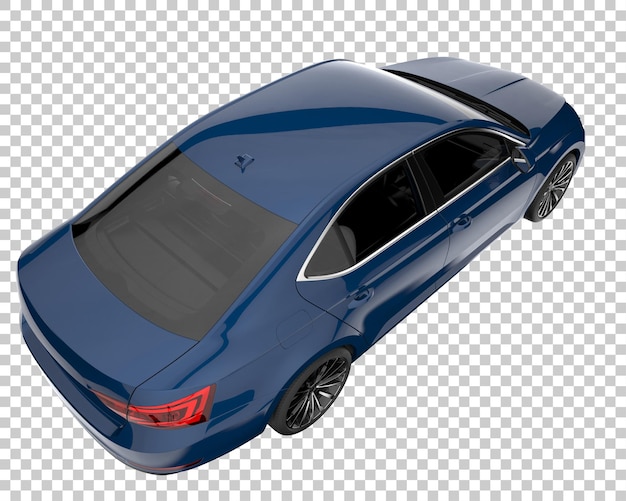 Carro moderno em fundo transparente. renderização em 3d - ilustração