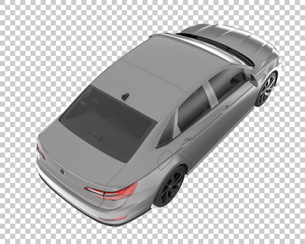 Carro moderno em fundo transparente. renderização em 3d - ilustração