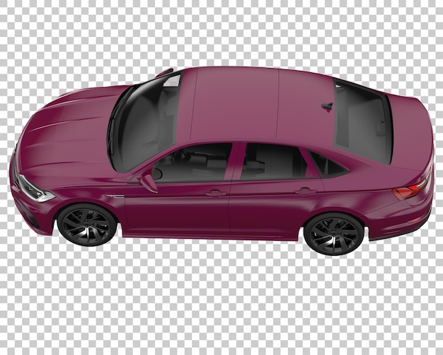 Carro moderno em fundo transparente. renderização em 3d - ilustração