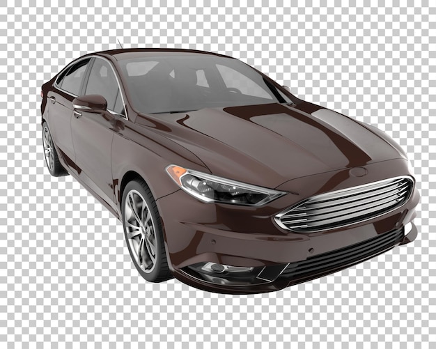 Carro moderno em fundo transparente. renderização em 3d - ilustração