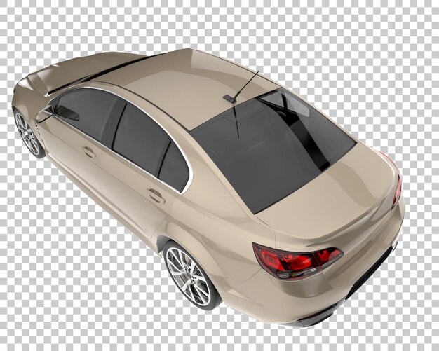 Carro moderno em fundo transparente. renderização em 3d - ilustração