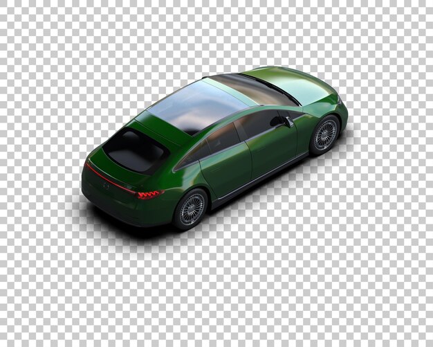 Carro moderno realista isolado no fundo ilustração de renderização 3d