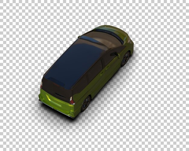 PSD carro moderno realista isolado no fundo ilustração de renderização 3d