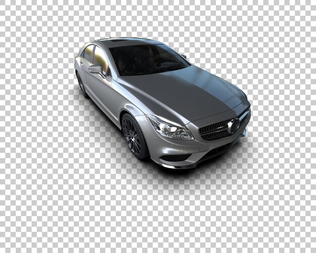 PSD carro moderno realista isolado no fundo ilustração de renderização 3d