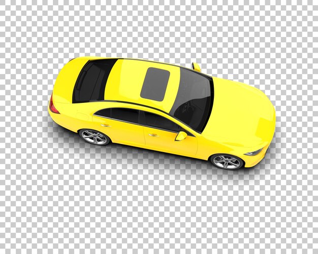 PSD carro moderno realista isolado no fundo ilustração de renderização 3d