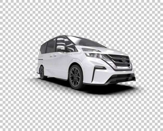 PSD carro moderno realista isolado no fundo ilustração de renderização 3d